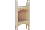This all wood phone stand adds an old-fashioned touch to any part of the home