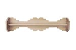 This Southwestern style towel bar is perfect for a bathroom in an Adobe or Southwestern style home plan