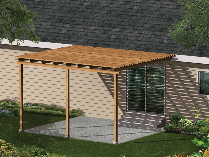 Kelsey Patio Cover Plan 002D-3015 | House Plans and More