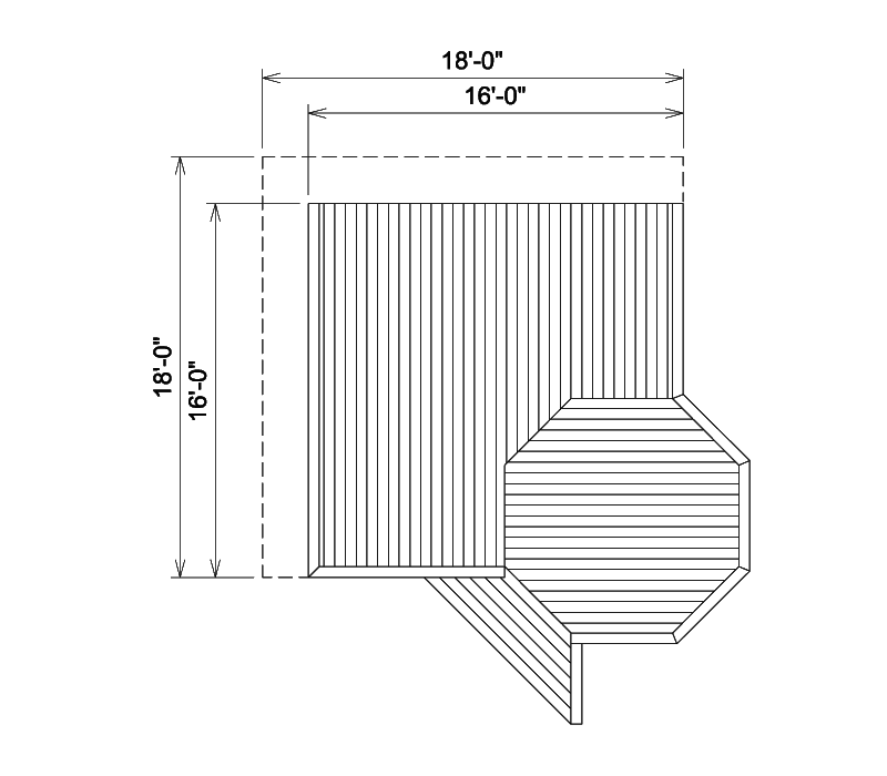 Building Plans First Floor - Gerard Place Deck 002D-3023 | House Plans and More