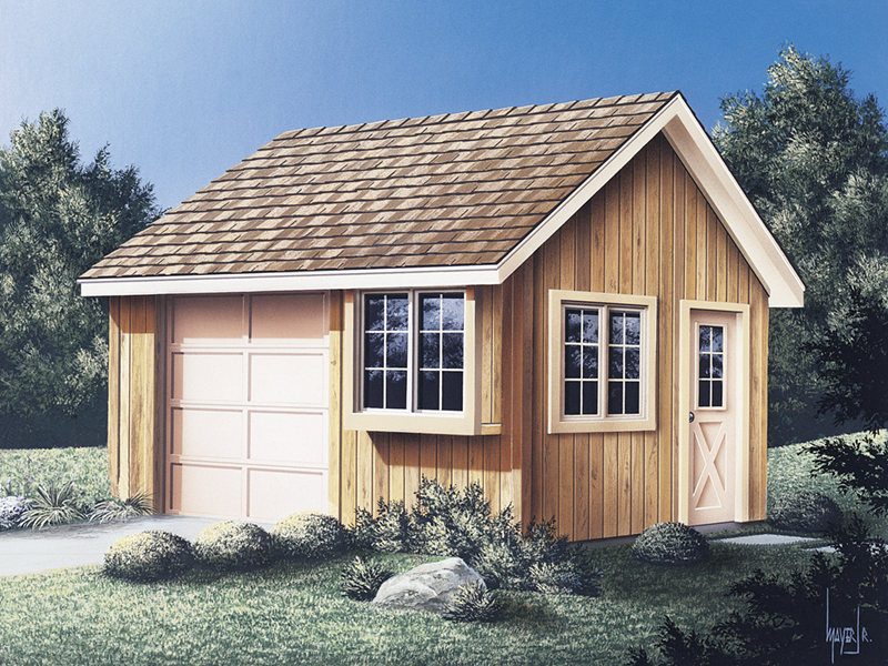 Building Plans Front Photo 01 - Maddy Convenience Shed 002D-4506 | House Plans and More