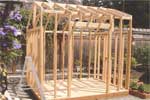 Building Plans Framing Photo - Monaca Salt Box Storage Shed 002D-4519 | House Plans and More