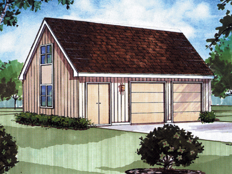 Gayle Garage With Workshop Plan 002D-6004 | House Plans and More