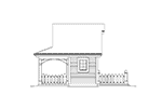 Building Plans Right Elevation - Summerville Pool Cabana 009D-7524 | House Plans and More
