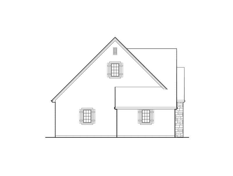 Building Plans Rear Elevation - 012D-6007 | House Plans and More