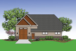 Arts & Crafts House Plan Rear Photo 01 -  012D-6008 | House Plans and More