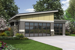 Contemporary House Plan Front of House 012D-6015