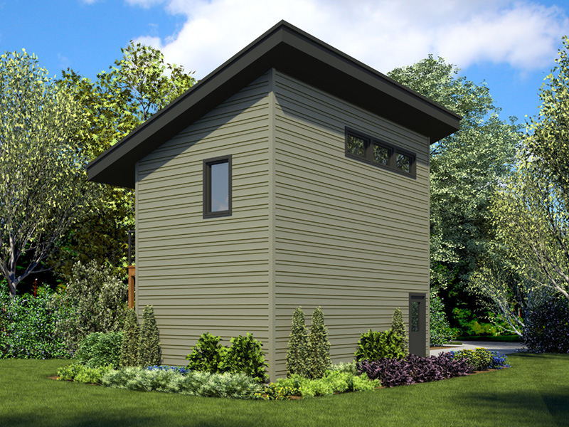 Building Plans Rear Photo 01 - Frida Apartment Garage 012D-7506 | House Plans and More