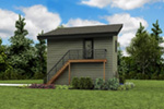Building Plans Rear Photo 08 - Frida Apartment Garage 012D-7506 | House Plans and More