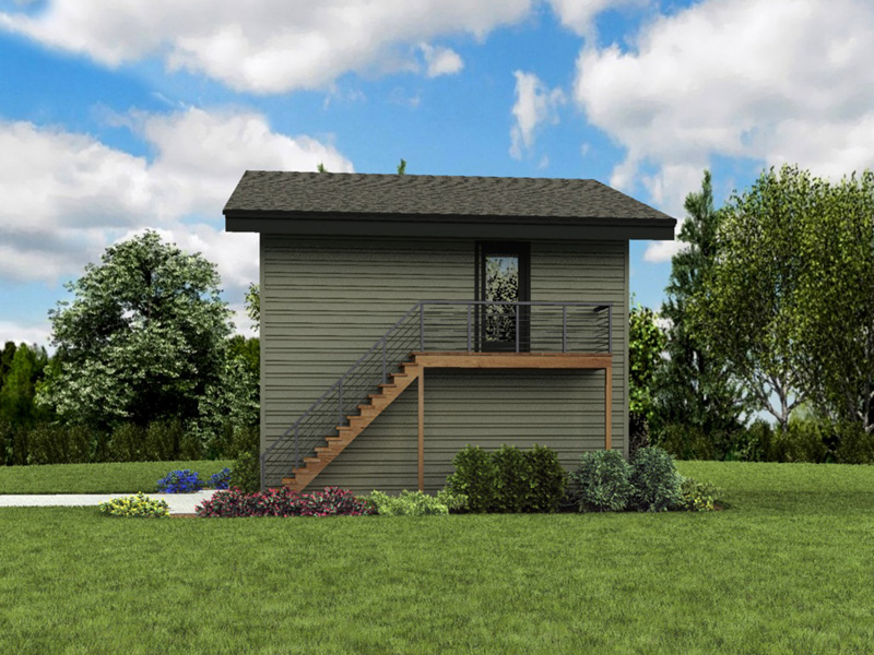 Building Plans Side View Photo 02 - Frida Apartment Garage 012D-7506 | House Plans and More