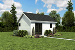 Modern House Plan Front Photo 02 - Moorpark Modern Studio 012D-7507 | House Plans and More