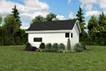 Ranch House Plan Rear Photo 02 - Moorpark Modern Studio 012D-7507 | House Plans and More