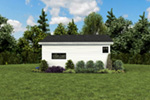 Building Plans Rear Photo 03 - Morrow Modern Studio 012D-7508 | House Plans and More