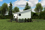 Building Plans Side View Photo - Morrow Modern Studio 012D-7508 | House Plans and More