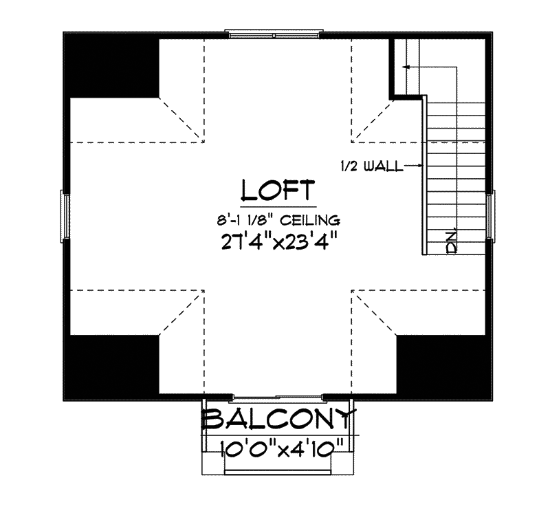 Building Plans Second Floor - 051D-0613 | House Plans and More