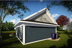 Building Plans Rear Photo 01 - Scott 1-Car Garage 051D-0942 | House Plans and More
