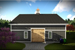 Building Plans Rear Photo 01 - Barrow Garage With Loft 051D-0944 | House Plans and More