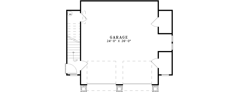 Traditional House Plan First Floor - Nicklaus Apartment Garage 055D-1030 | House Plans and More
