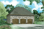 Traditional House Plan Front of Home - Jason European Style Garage 055D-1034 | House Plans and More