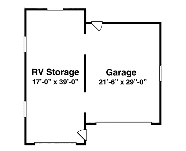 kira rv and boat storage garage plan 059d-6000 house