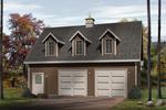 Building Plans Front Photo 01 - Lanelle Two-Car Garage  059D-6013 | House Plans and More