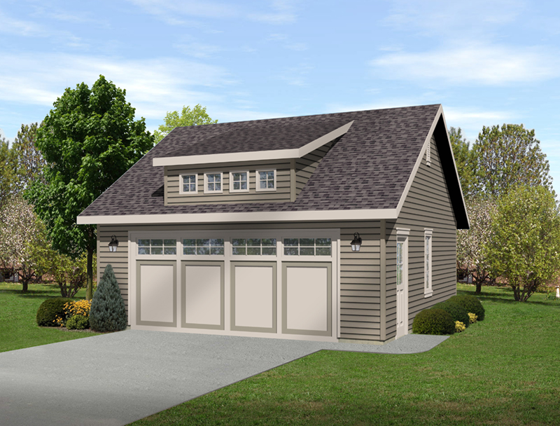 Brissa Garage With Loft Plan 059D-6065 | House Plans and More