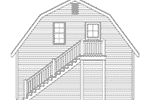 Building Plans Rear Elevation - Penn Barn Style Garage 059D-6083 | House Plans and More