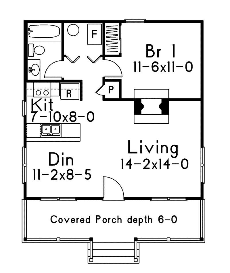 Building Plans First Floor - Twinsburg Country Cabin 059D-7501 | House Plans and More