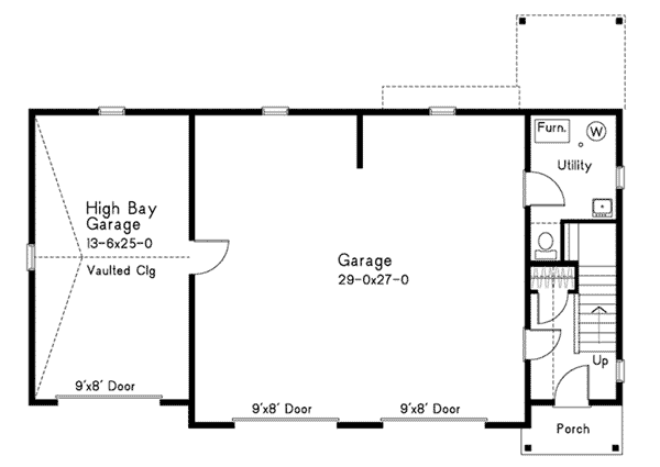 Traditional Project Plan First Floor 059D-7529