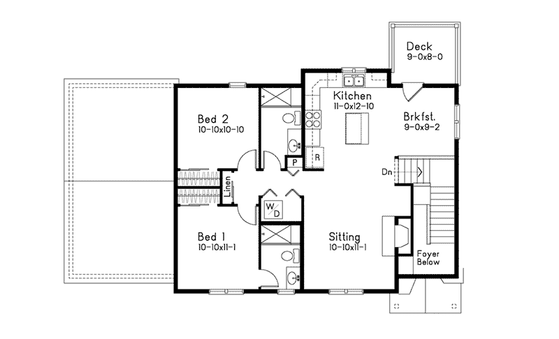 Traditional House Plan Second Floor - 059D-7529 | House Plans and More