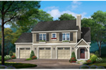 Traditional House Plan Front of House 059D-7529