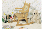 This child's rocker is the perfect size for a small child and can remain in the family for generations