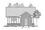 Building Plans Front of House 075D-6002