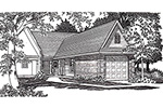 Building Plans Front of House 075D-7500