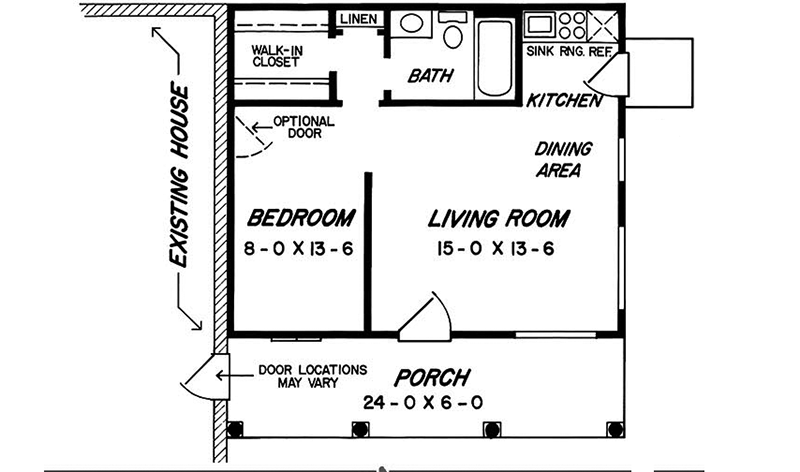 Ranch House Plan First Floor -  075D-7501 | House Plans and More