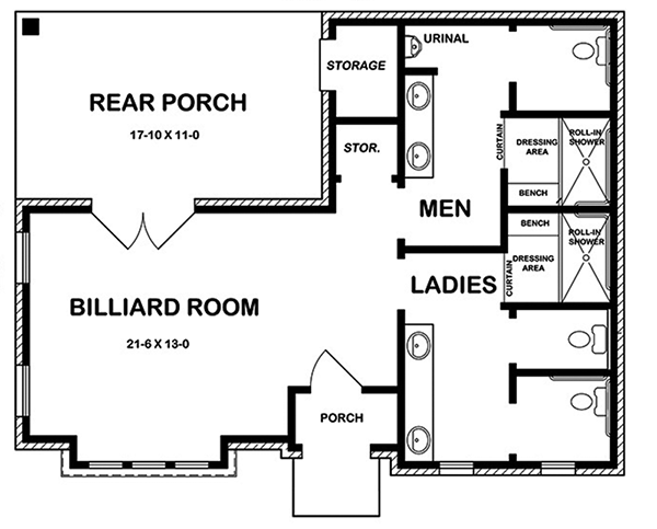 Rustic Home Plan Project Plan First Floor 075D-7506