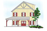 Traditional House Plan Front of House 075D-7511
