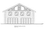 Building Plans Front Elevation -  088D-0406 | House Plans and More