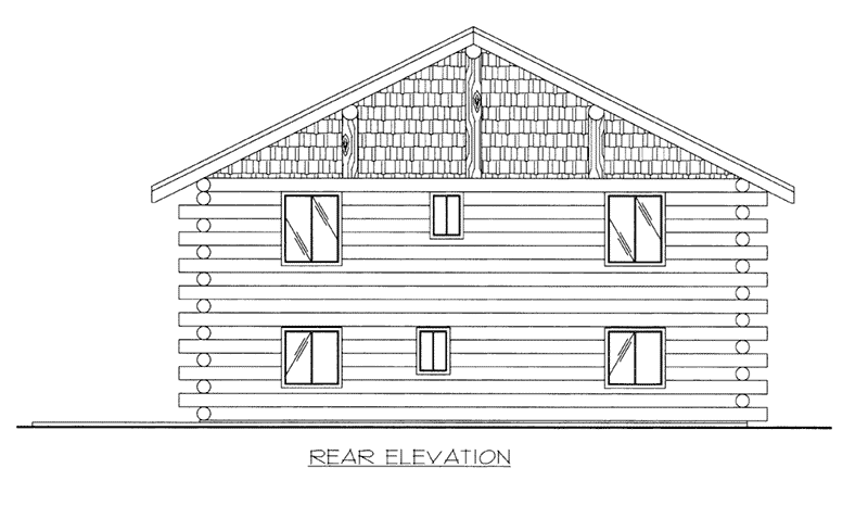 Building Plans Rear Elevation -  088D-0406 | House Plans and More