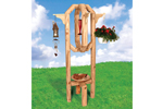 Rustic all wood unique planter tower