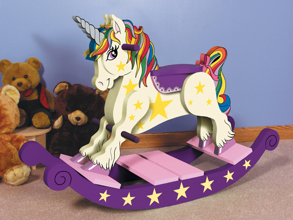 rainbow rocking horse