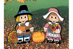 Thanksgiving dress-up darlings are a cute decoration for Thanksgiving