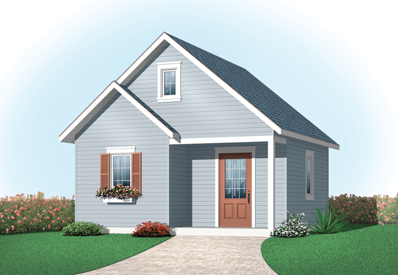 Building Plans Front of Home - Kaylene Garden Shed 113D-4507 | House Plans and More