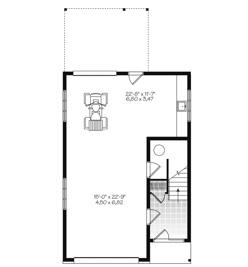 Rustic House Plan Lower Level Floor - 113D-7511 | House Plans and More