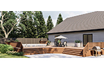 Building Plans Front of House 125D-3023