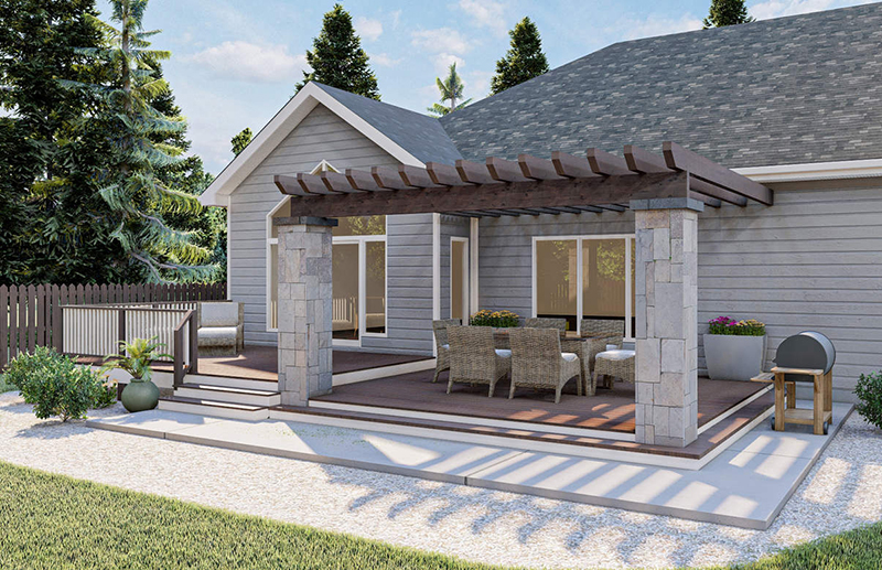 Building Plans Front of Home - 125D-3026 | House Plans and More