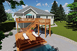 Building Plans Front of House 125D-3027