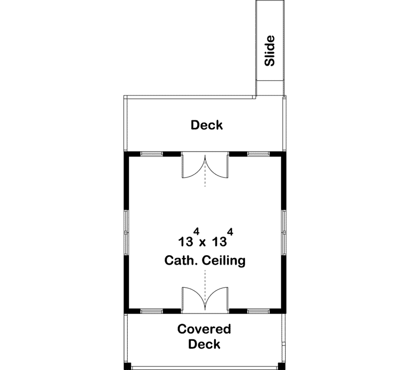 Cabin & Cottage Project Plan First Floor 125D-4514