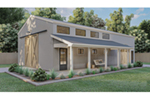 Building Plans Front of House 125D-7511