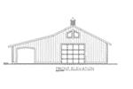 Building Plans Front Elevation - Heath Shop & Tack Rooms 133D-7502 | House Plans and More